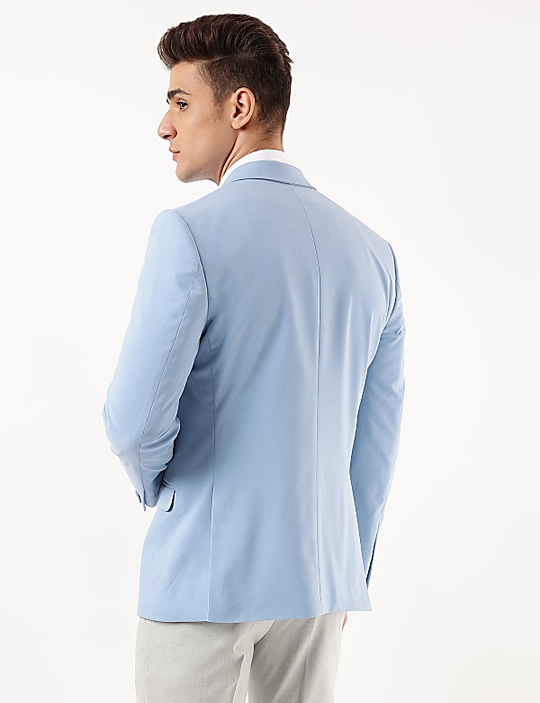 Plain Lapel Collar Blazer