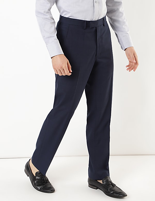 Regular Fit Checked Trousers