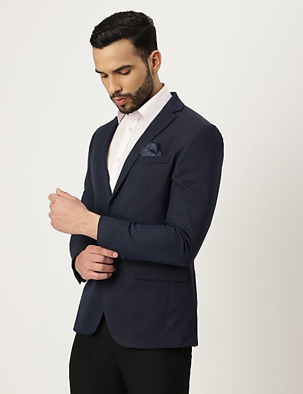 Textured Collared Blazer
