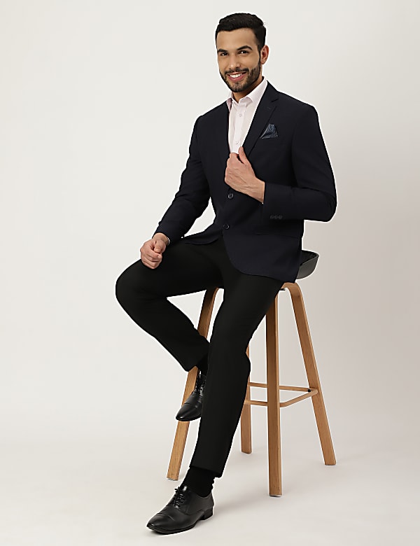 Check Collared Blazer