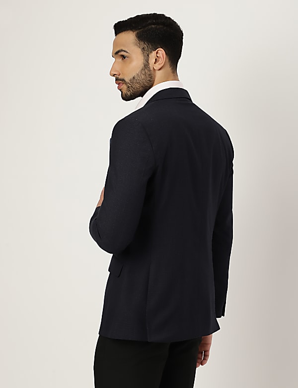Check Collared Blazer