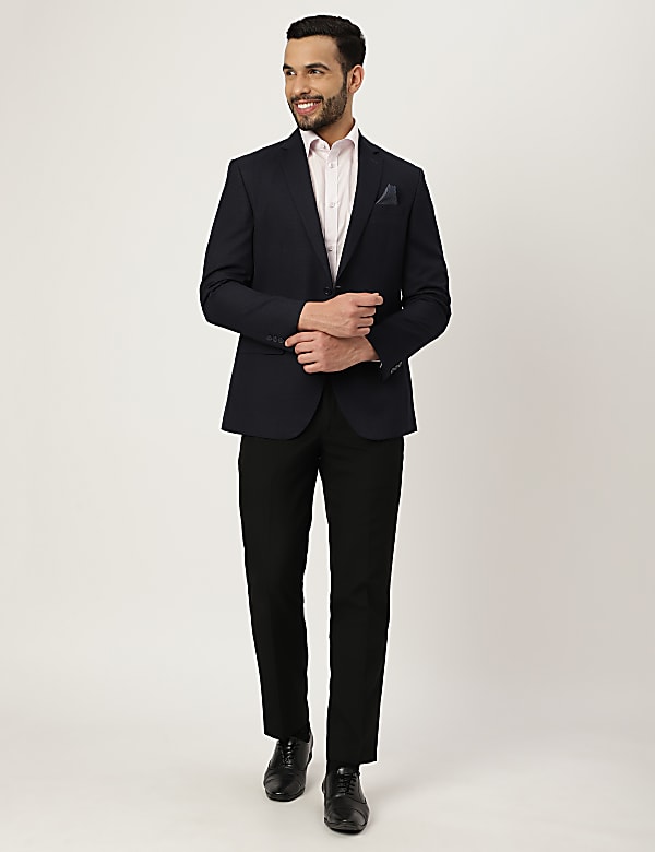 Check Collared Blazer