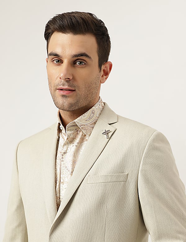 Premium Textured Slim Fit Blazer