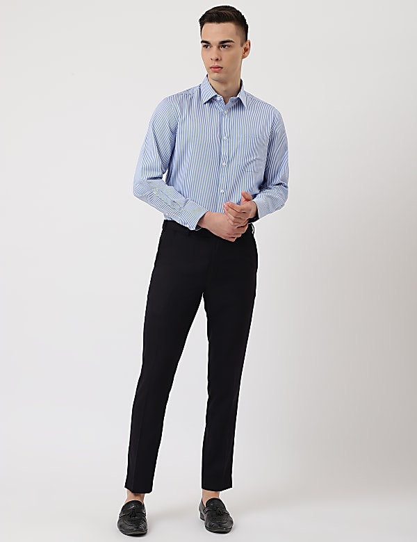 Textured Slim Fit Trouser