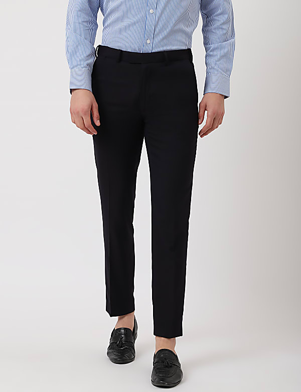Textured Slim Fit Trouser