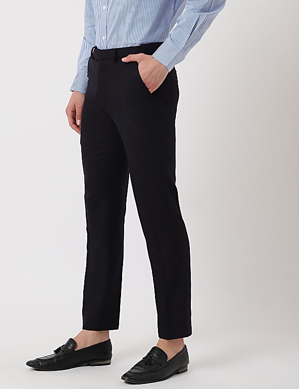 Textured Slim Fit Trouser