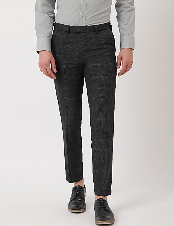 Checkered Slim Fit Trouser