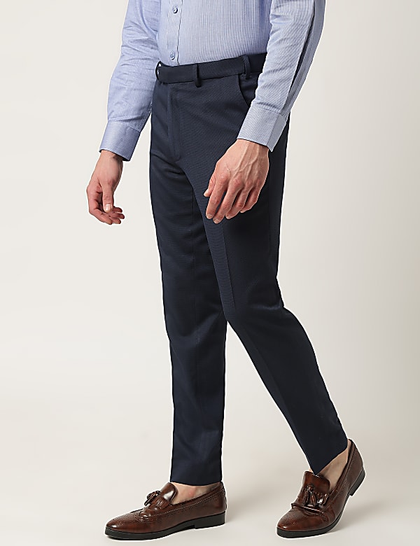 Textured Slim Fit Trouser