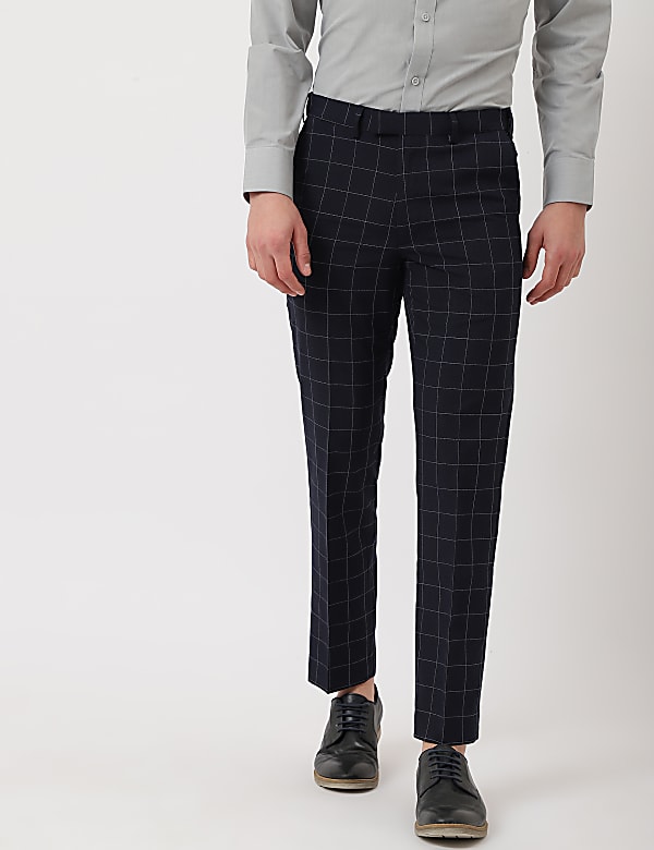Checkered Regular Fit Trouser