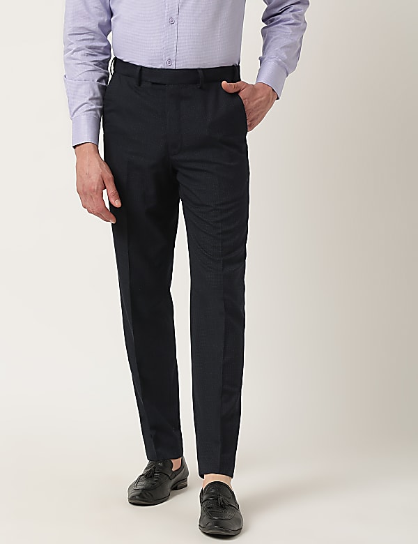 Checkered Regular Fit Trouser