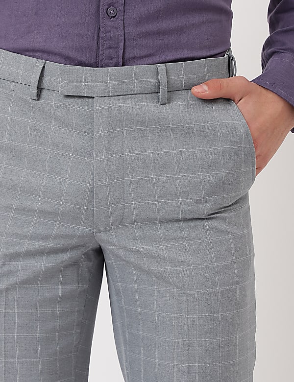 Checkered Regular Fit Trouser
