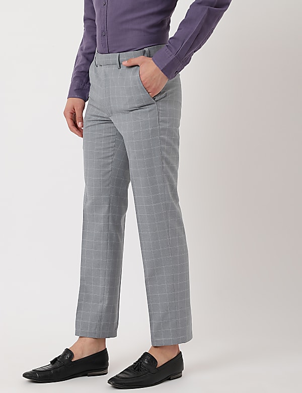 Checkered Regular Fit Trouser