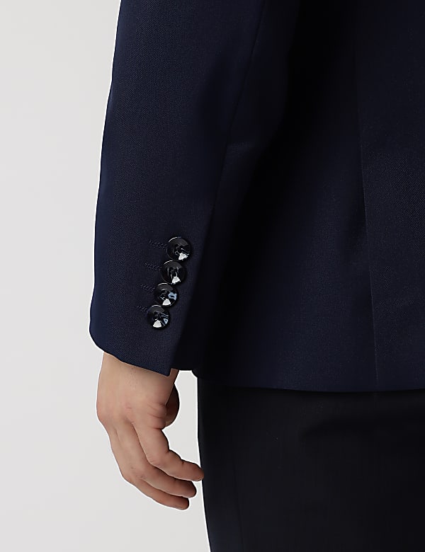 Tailored Fit Plain Peaked Lapel Blazer