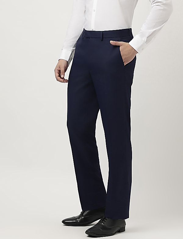 Tailored Fit Solid Trousers