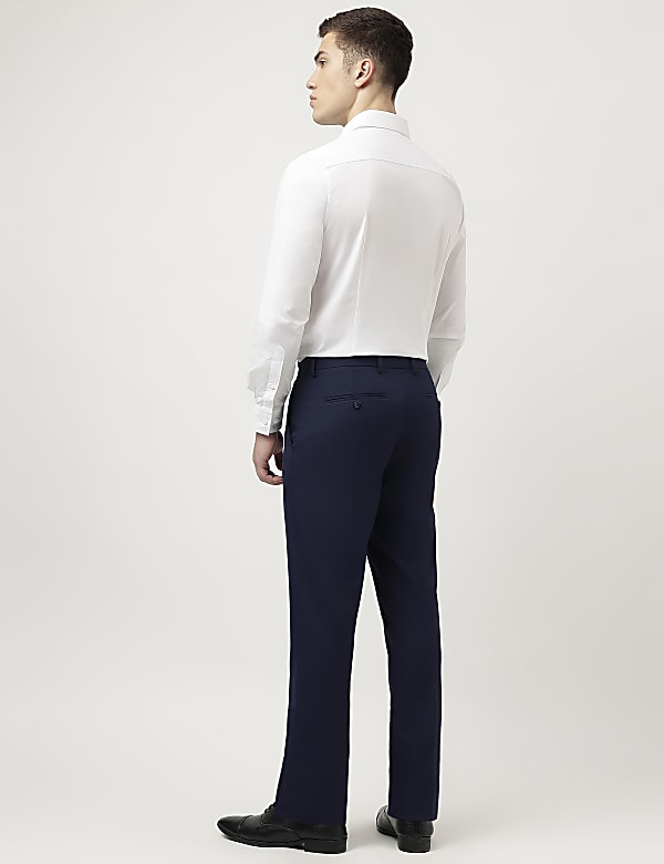 Tailored Fit Solid Trousers