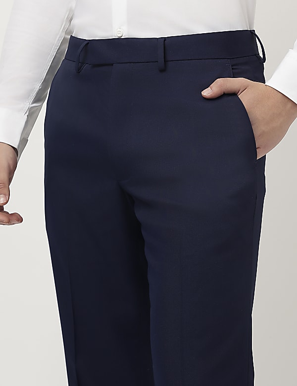 Tailored Fit Solid Trousers