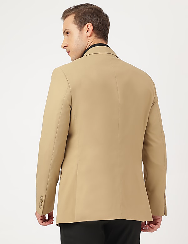 Plain Notch Lapel Single Breasted Blazer