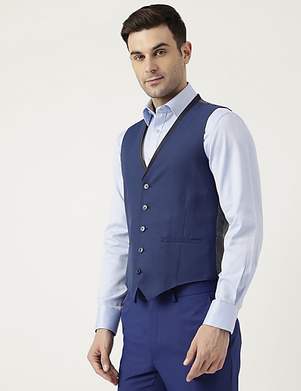 Solid Buttoned Waistcoat