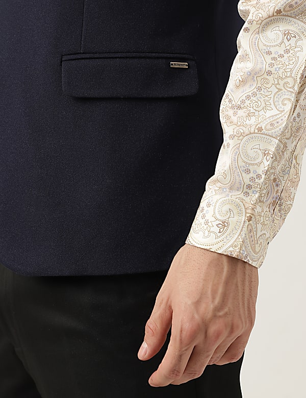 Wool Blend Tailored Fit  Waistcoat