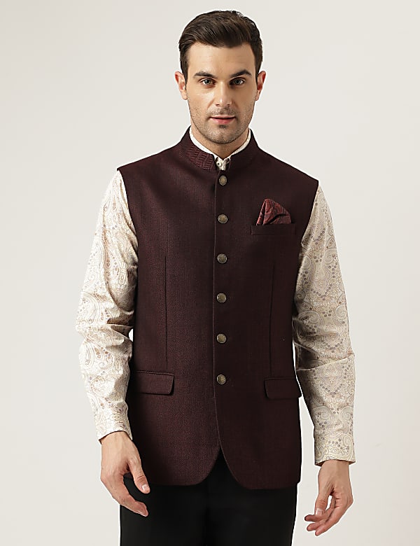 Buy Premium Velvet Slim Fit Waistcoat at Marks Spencer