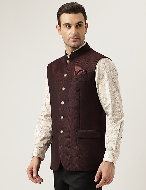 Buy Premium Velvet Slim Fit Waistcoat at Marks Spencer