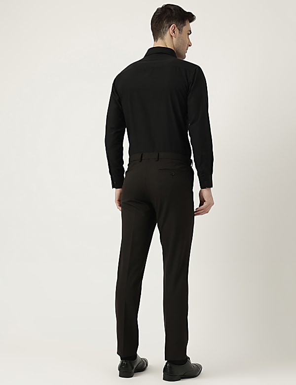 Slim Fit Checked Trousers