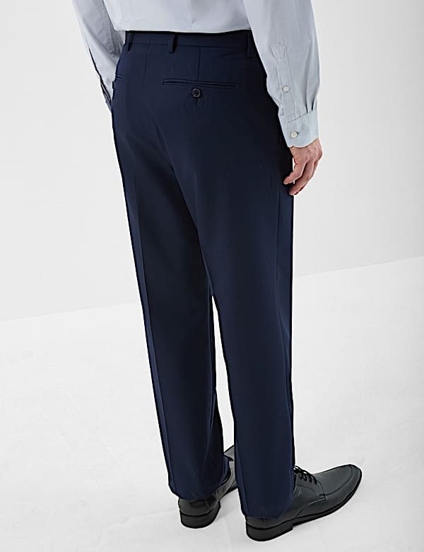 Regular Fit Suit Trousers, Textured Finish