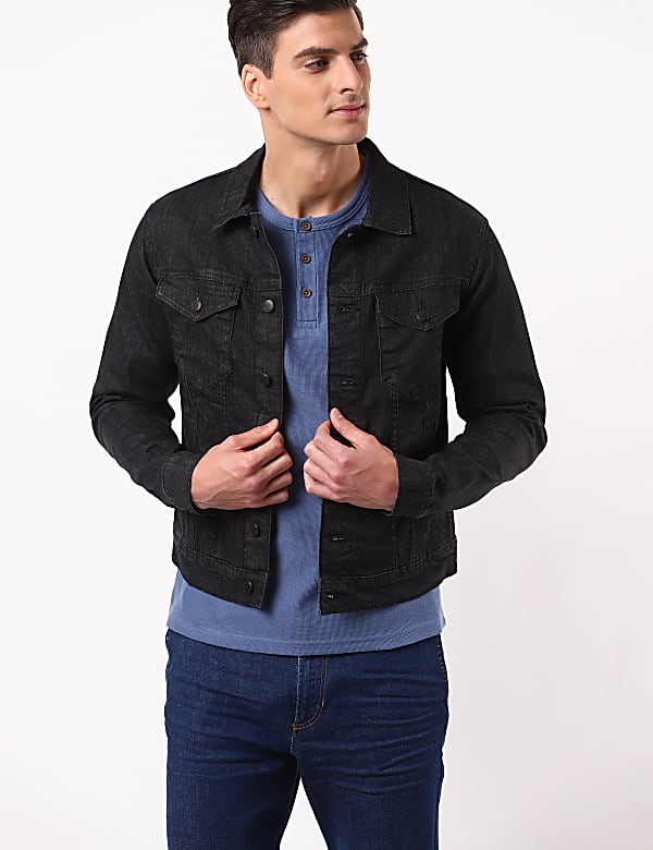 Marks spencer denim jacket new arrivals