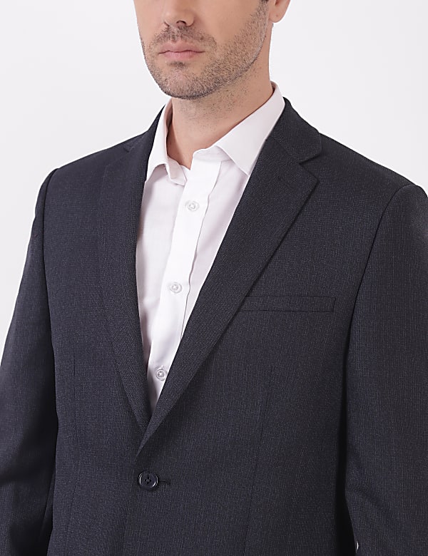 Self Design Lapel Collar Blazer