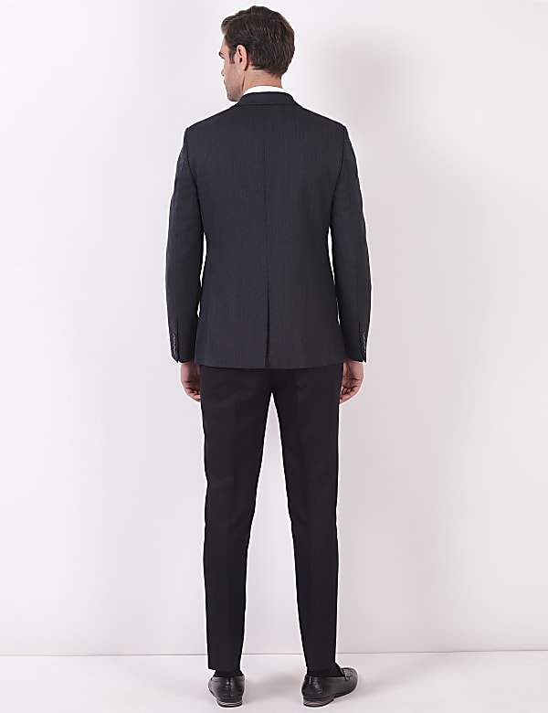 Self Design Lapel Collar Blazer