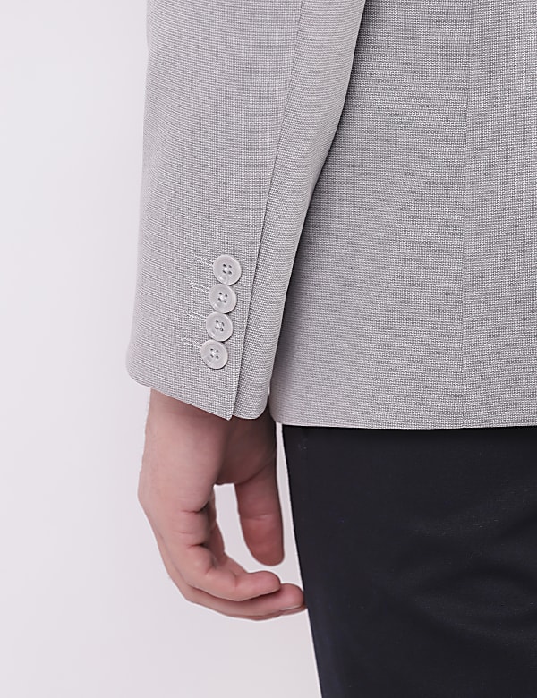Self Design Lapel Collar Blazer