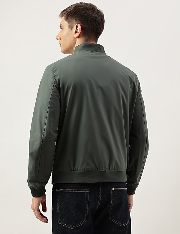 Plain Band Collar Jacket