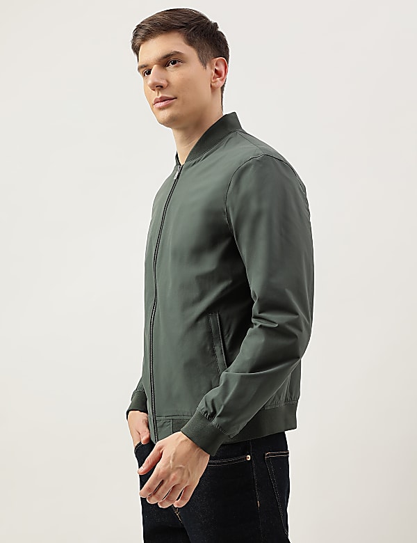 Plain Band Collar Jacket
