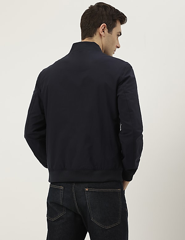 Plain Band Collar Jacket