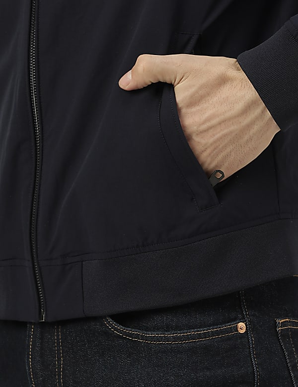 Plain Band Collar Jacket