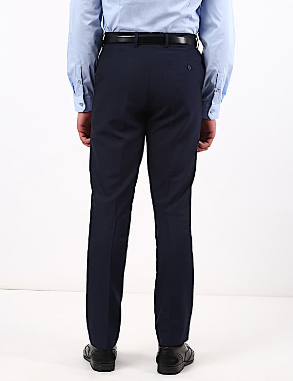 Plain Dark Navy Slim Fit Trouser