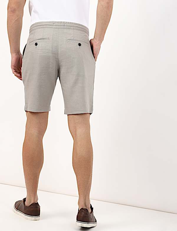 Linen Blend Regular Fit Short