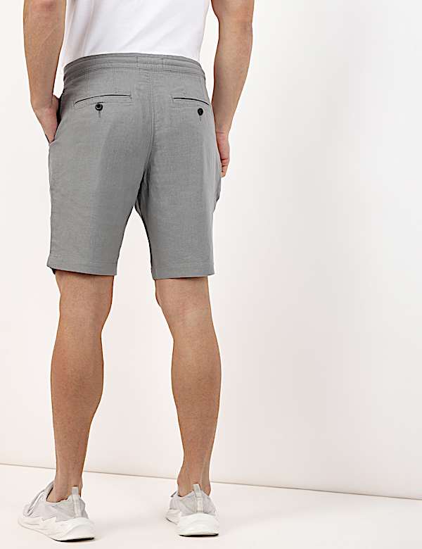 Linen Blend Regular Fit Short