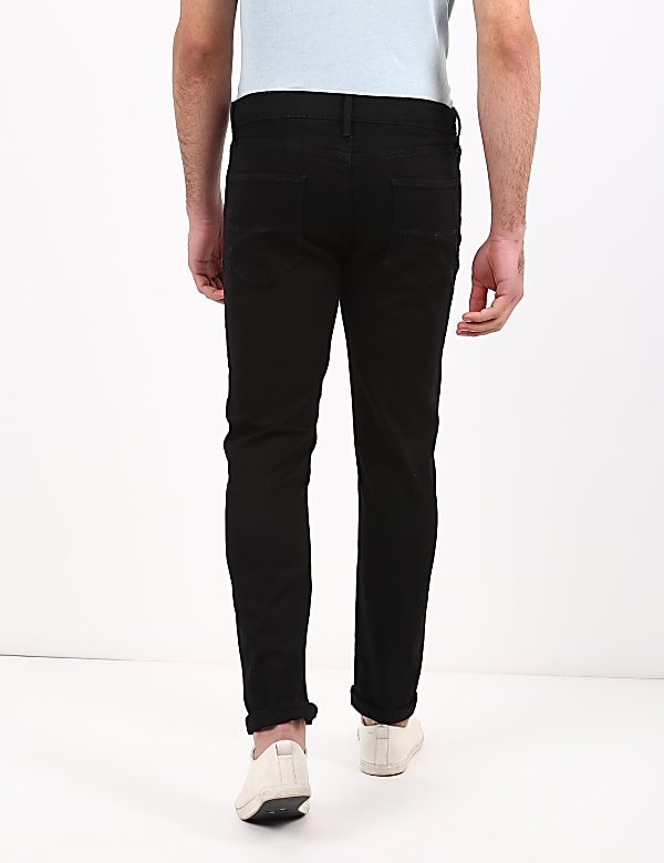 Cotton Mix Plain Slim Fit Jeans