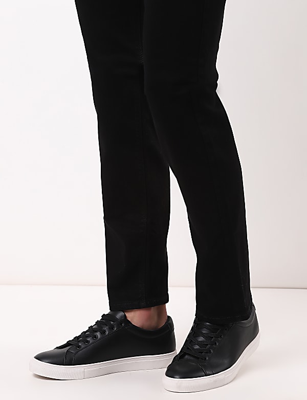 Cotton Mix Plain Regular Fit Jeans
