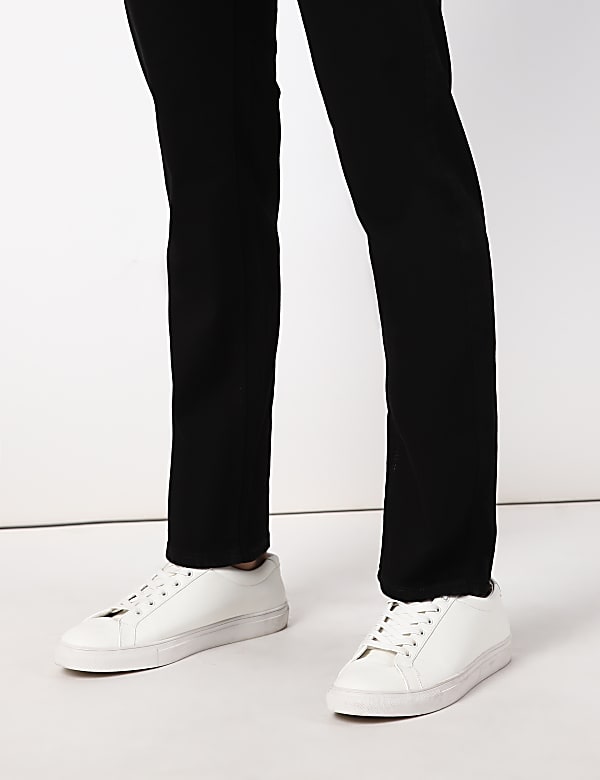 Cotton Mix Plain Regular Fit Jeans