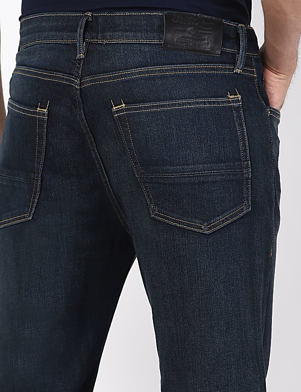 Straight Fit Denim With Stretch