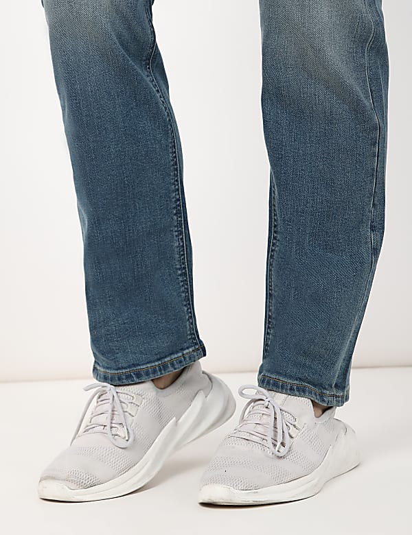Cotton Mix Plain Regular Fit Jeans