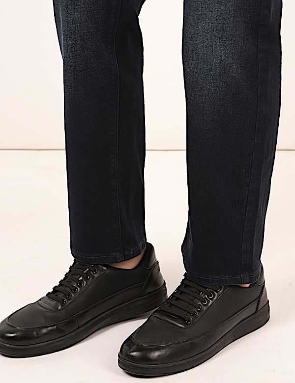 Cotton Mix Plain Regular Fit Jeans