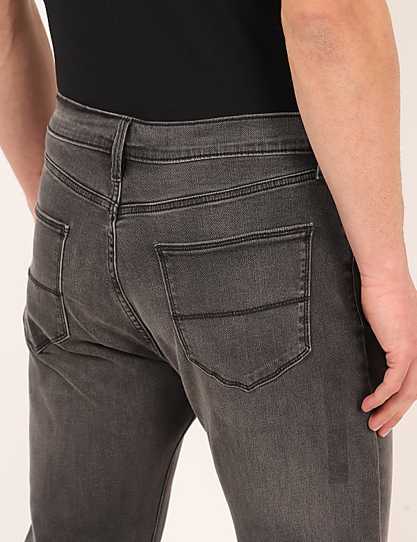 Cotton Mix Plain Regular Fit Jeans