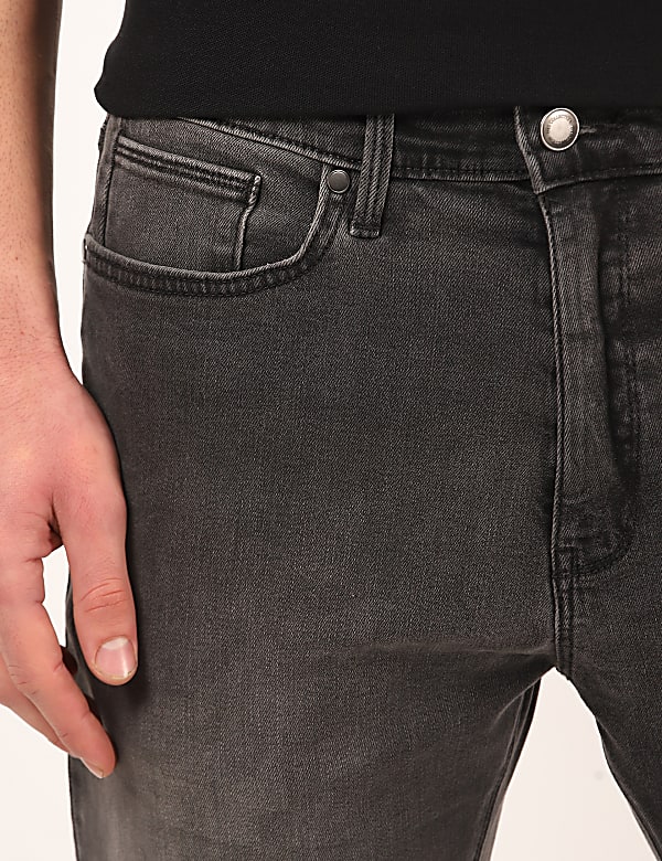 Cotton Mix Plain Regular Fit Jeans