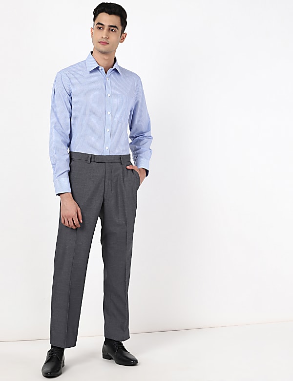 PV Regular Fit Solid Trouser