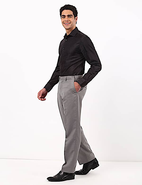Regular Fit Flexi Waist Trousers