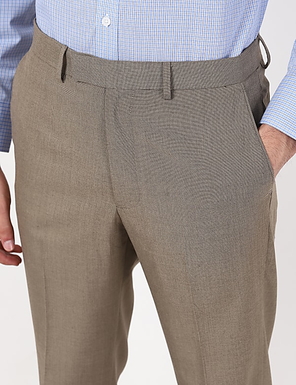 Regular Fancy Texture Trousers