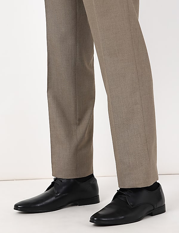 Regular Fancy Texture Trousers